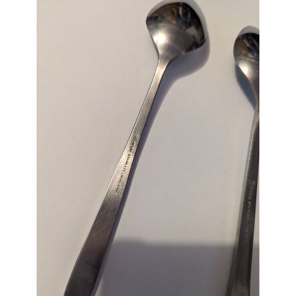 VTG CARLYLE Hong Kong stainless cameo pattern lot 3teaspoons replacement - Picture 8 of 9